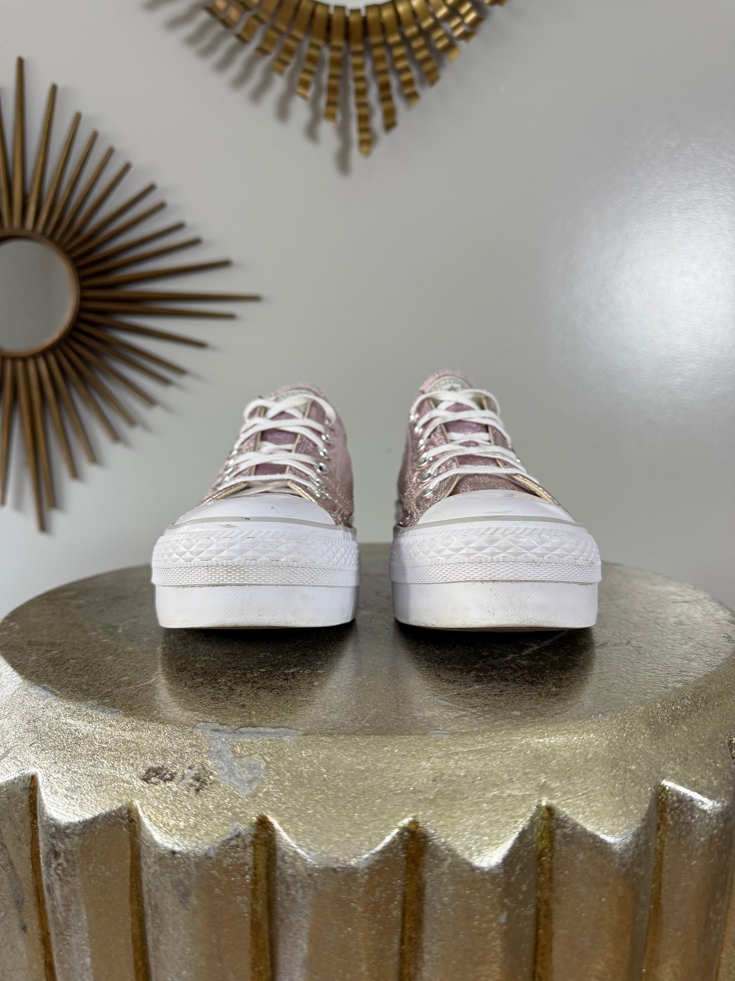 Converse - Pink Metallic All Stars Sneakers