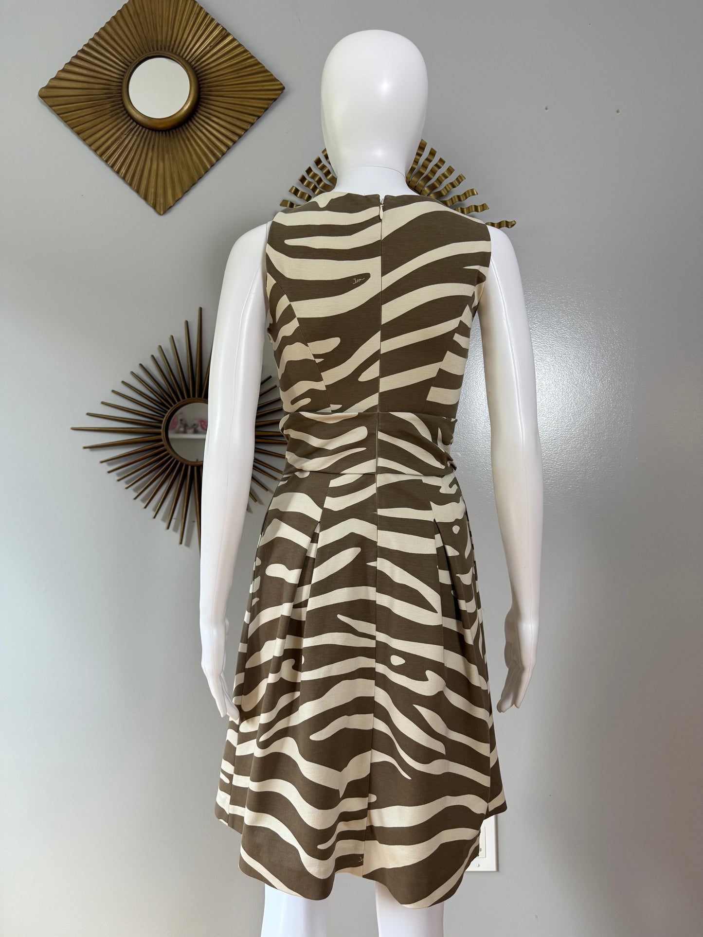 Banana Republic- Brown Zebra Print Dress