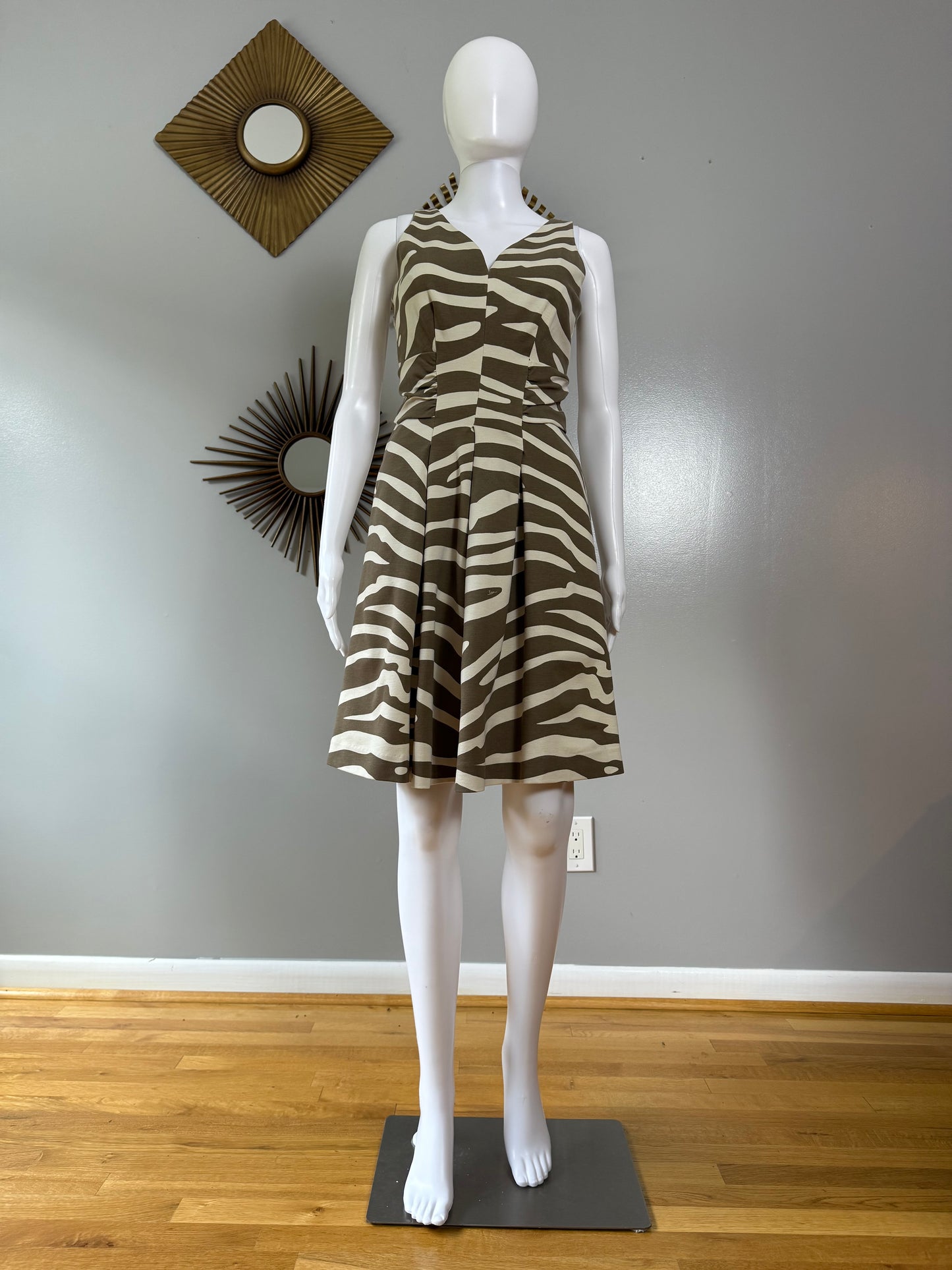 Banana Republic- Brown Zebra Print Dress
