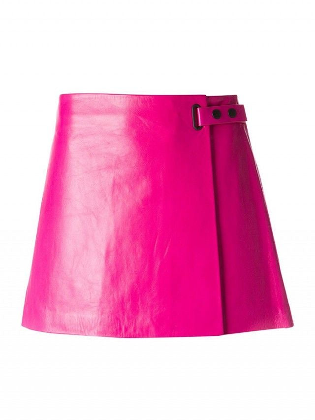 Alexander Wang - Falda larga de piel de cordero