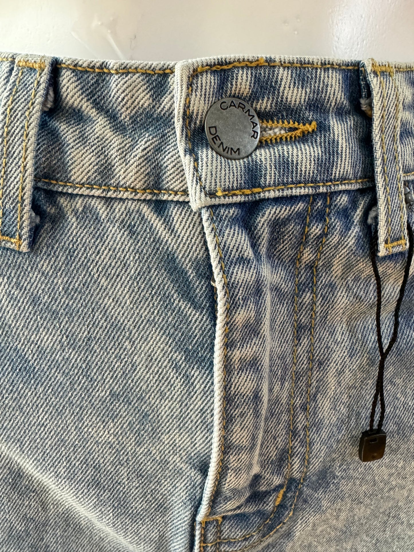 Carmar - Blue Iras High Cutout Denim Skirt