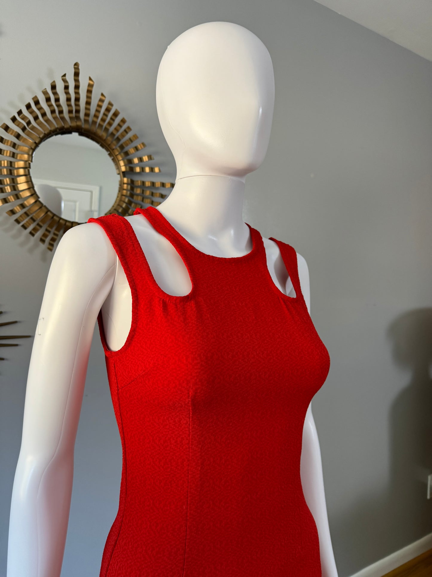 MINKPINK - Red Cutout Fitted Mini Dress