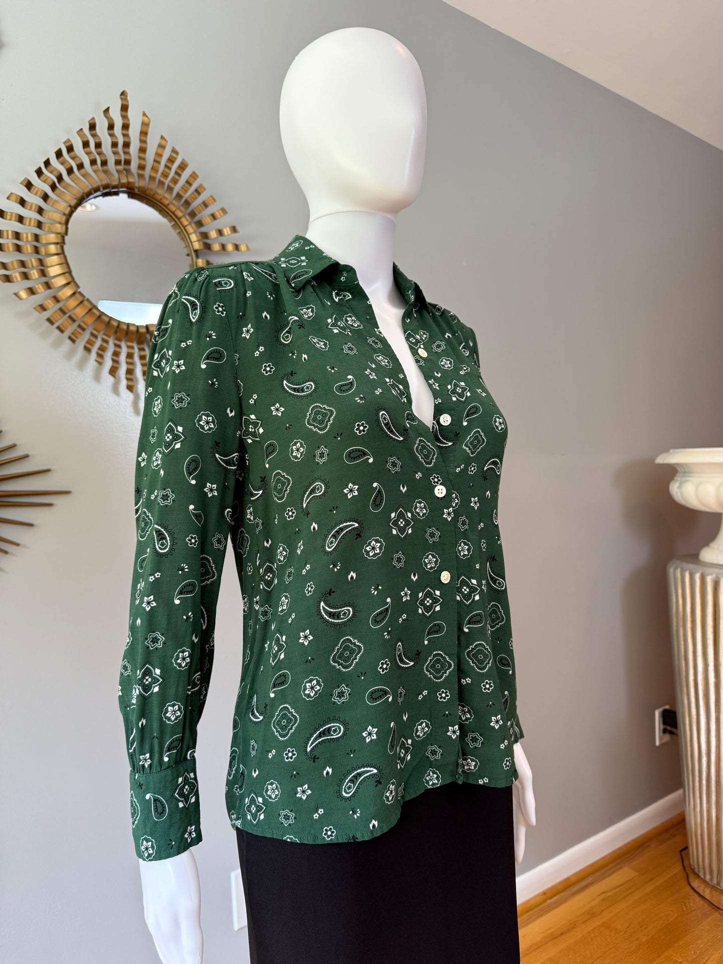Rails - Green Jesabel Bandana Shirt