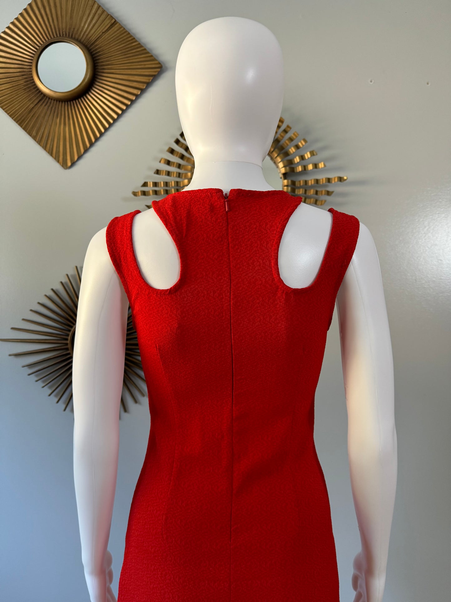 MINKPINK - Red Cutout Fitted Mini Dress