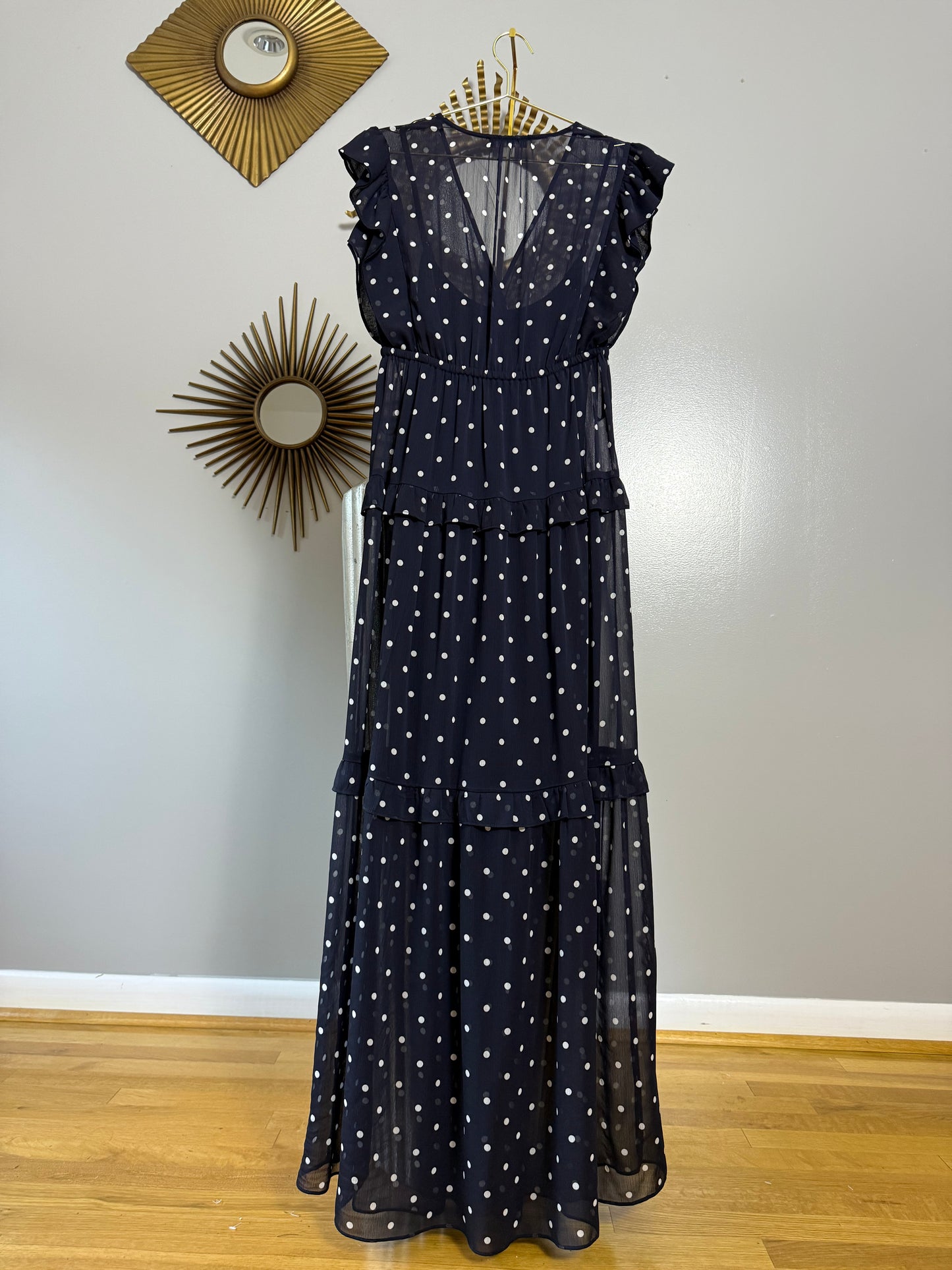 Tommy Hilfiger - Blue Polkadot Maxi Dress