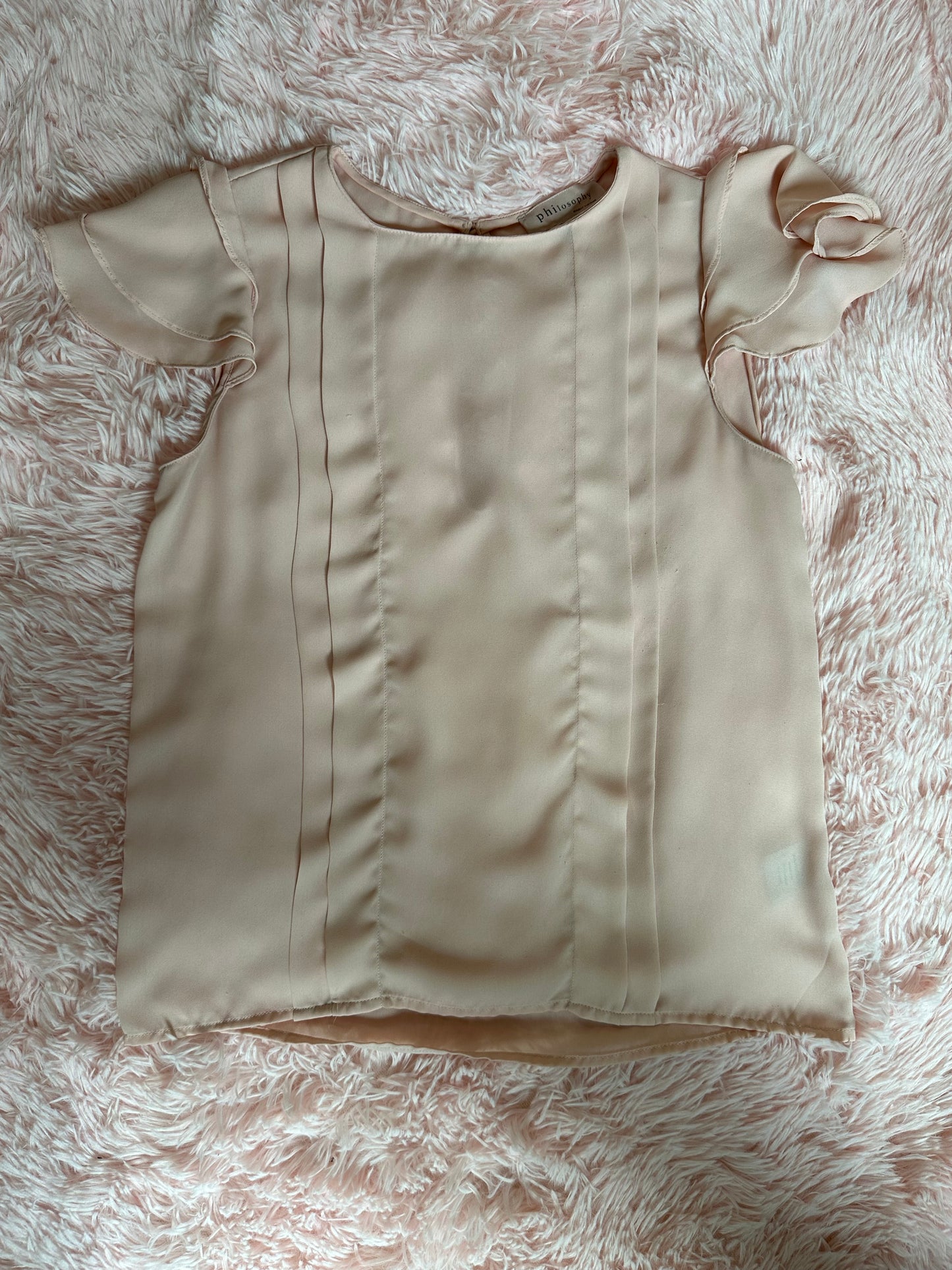 Peach Ruffle Top