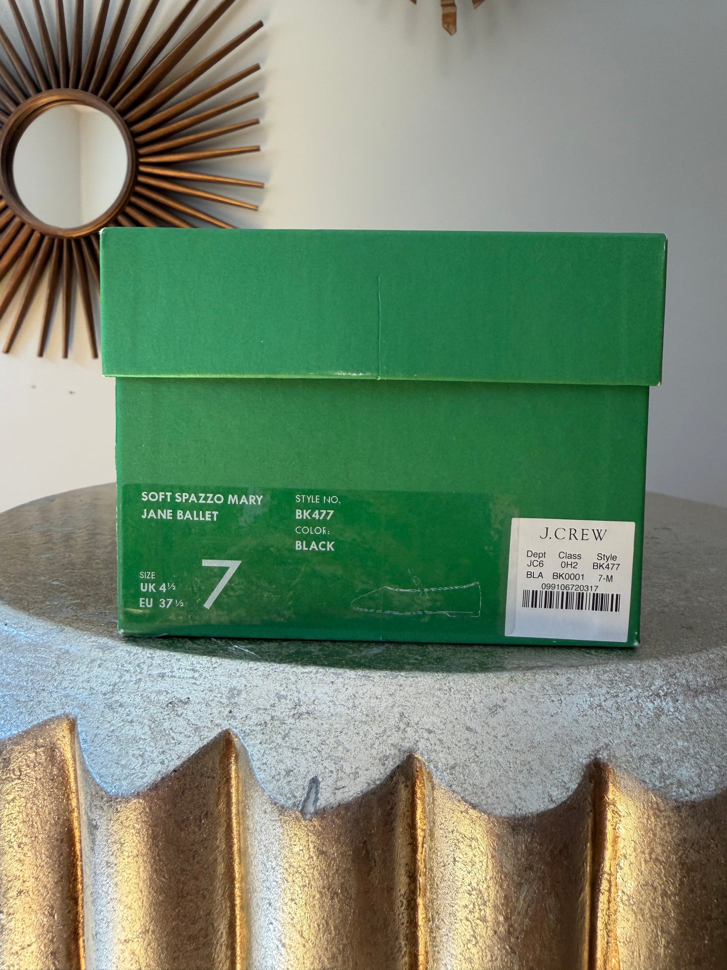 J Crew - Black Spazzo Mary Jane Ballet Flat