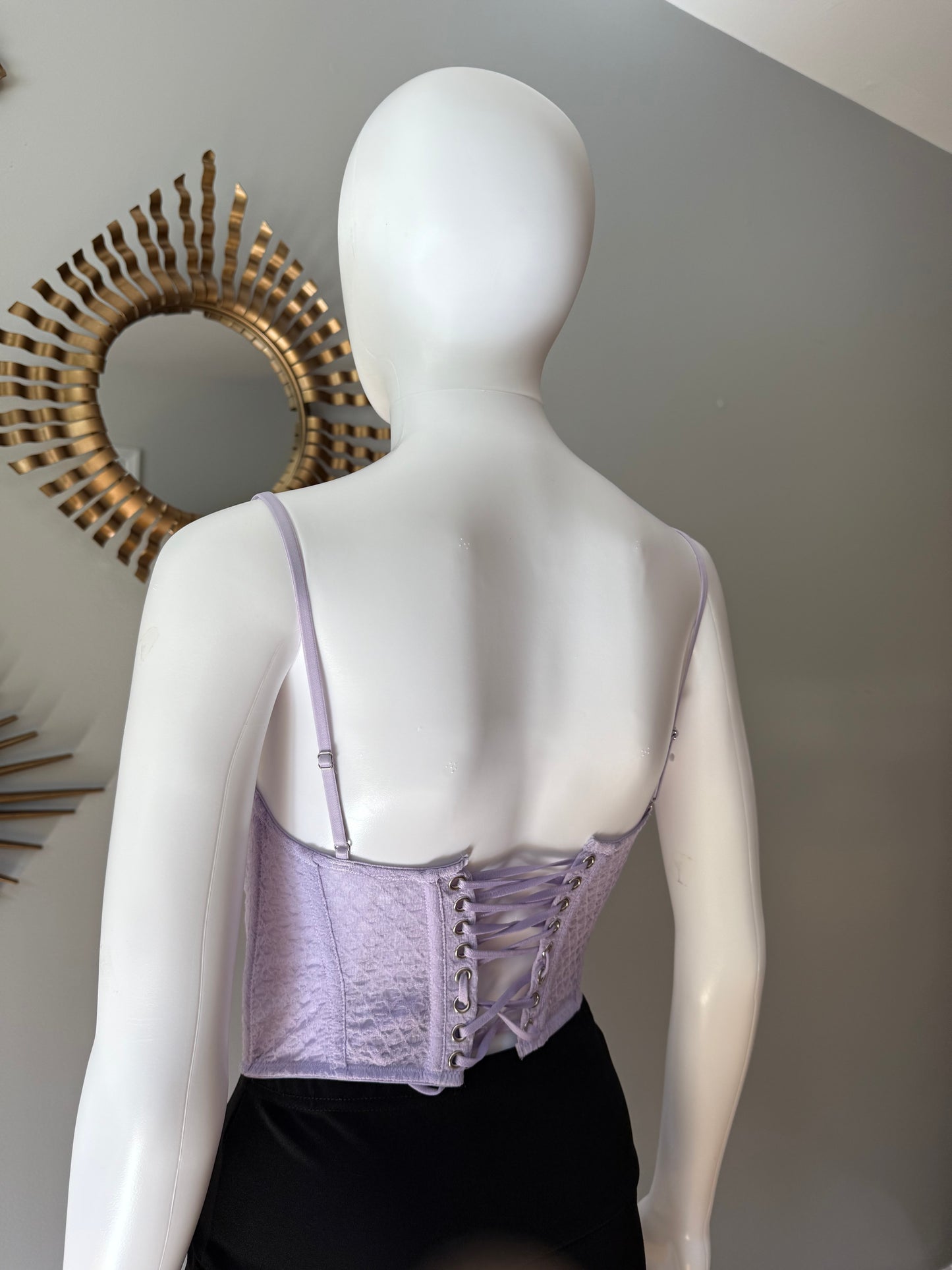 Urban Outfitters - Lilac Lace Corset Top
