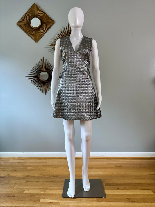 Alice + Olivia - Minivestido metálico Clara