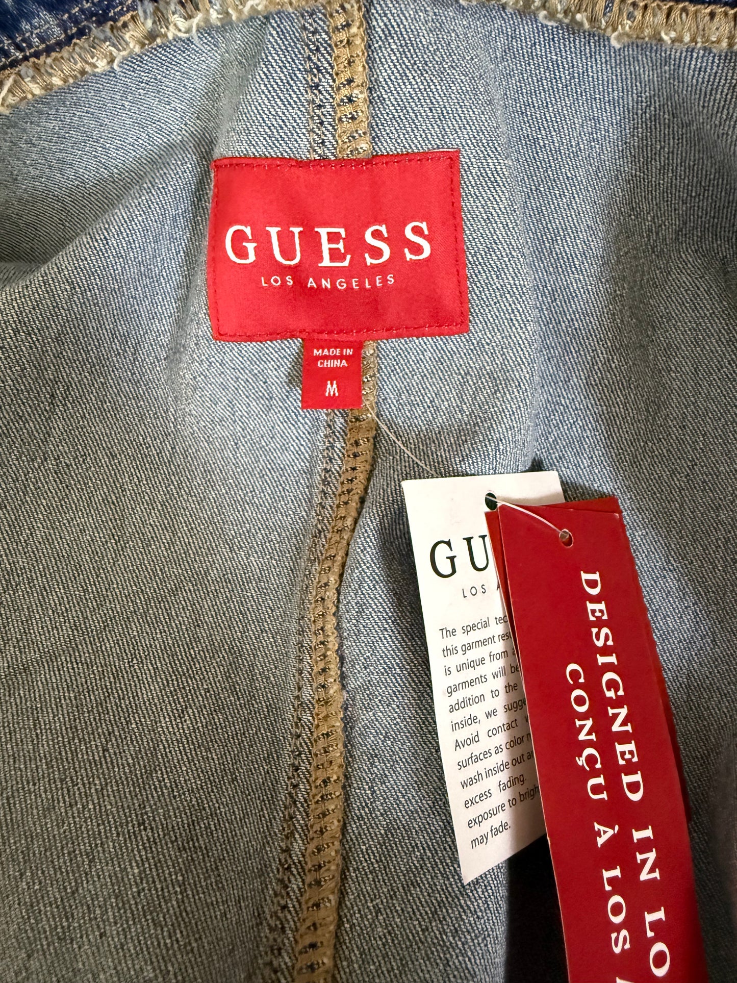 Guess - Blue Bomber Denim Jacket