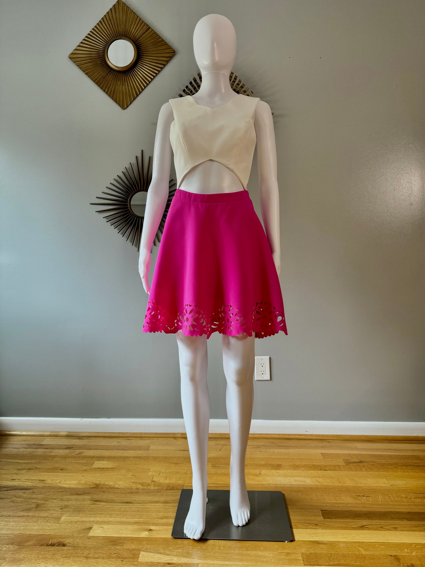 Hommage - Pink Short Cutout Dress