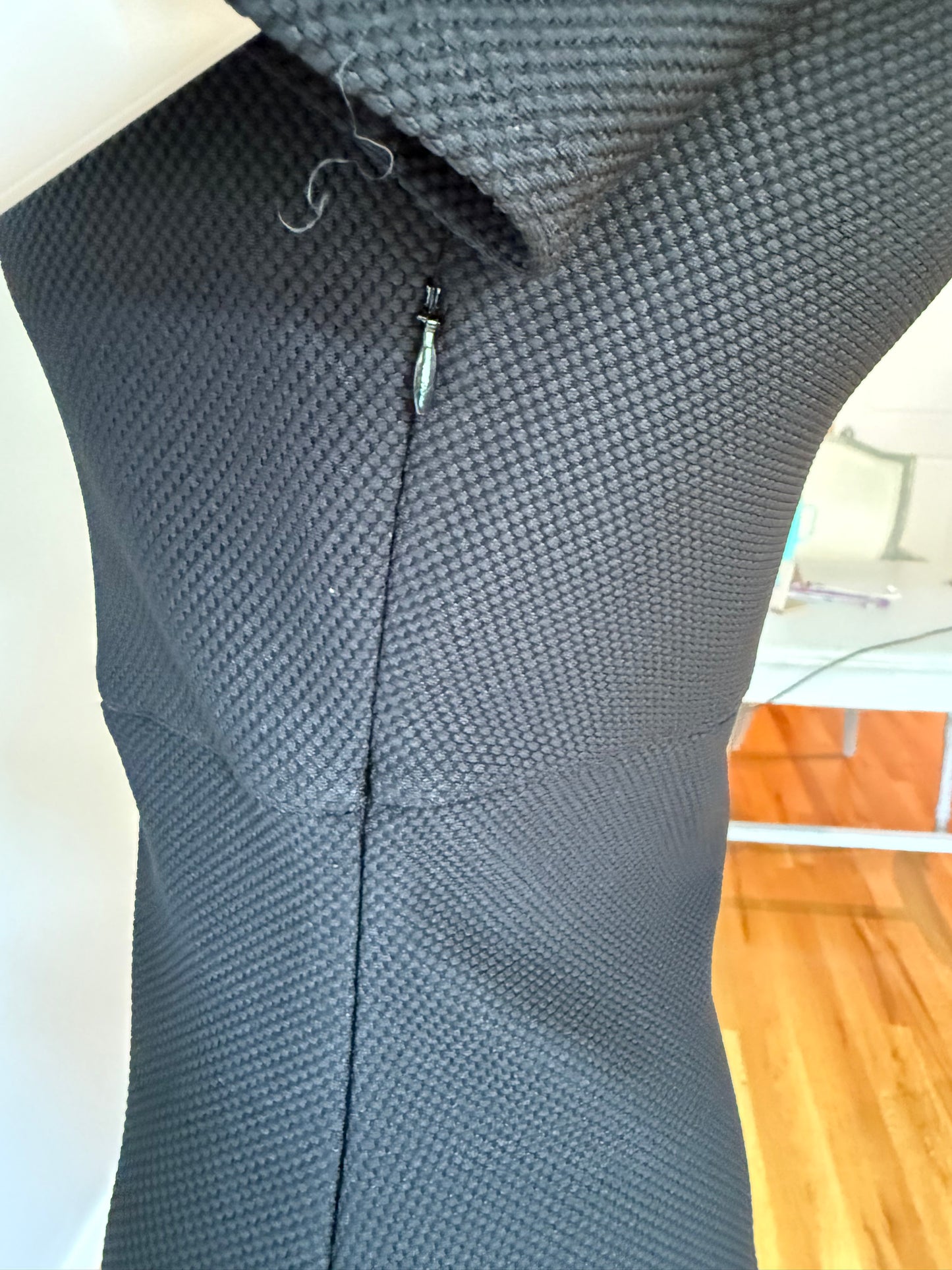 Express - Black Sheer Cutout Dress