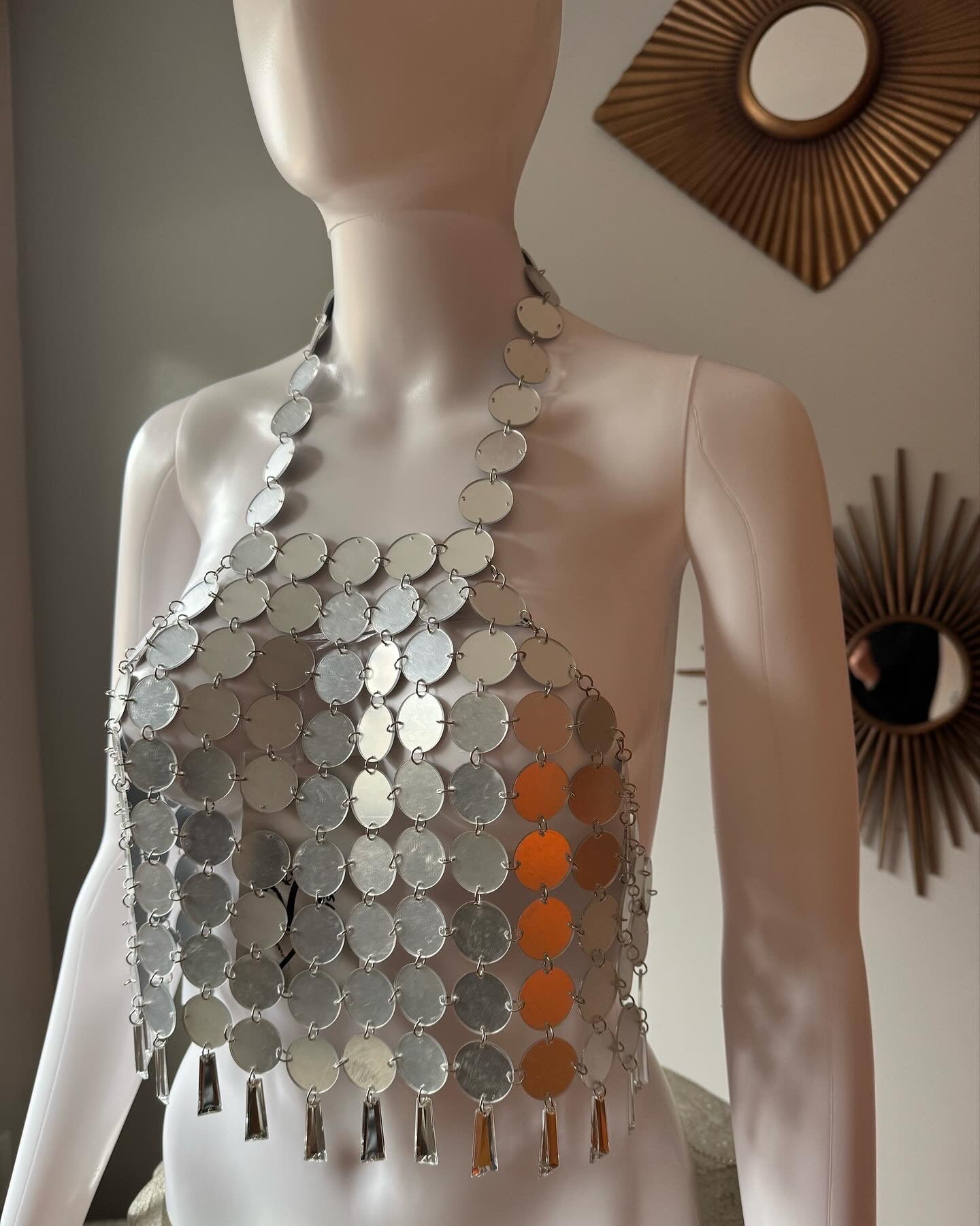 Showpo - Visions Silver Sequin Top