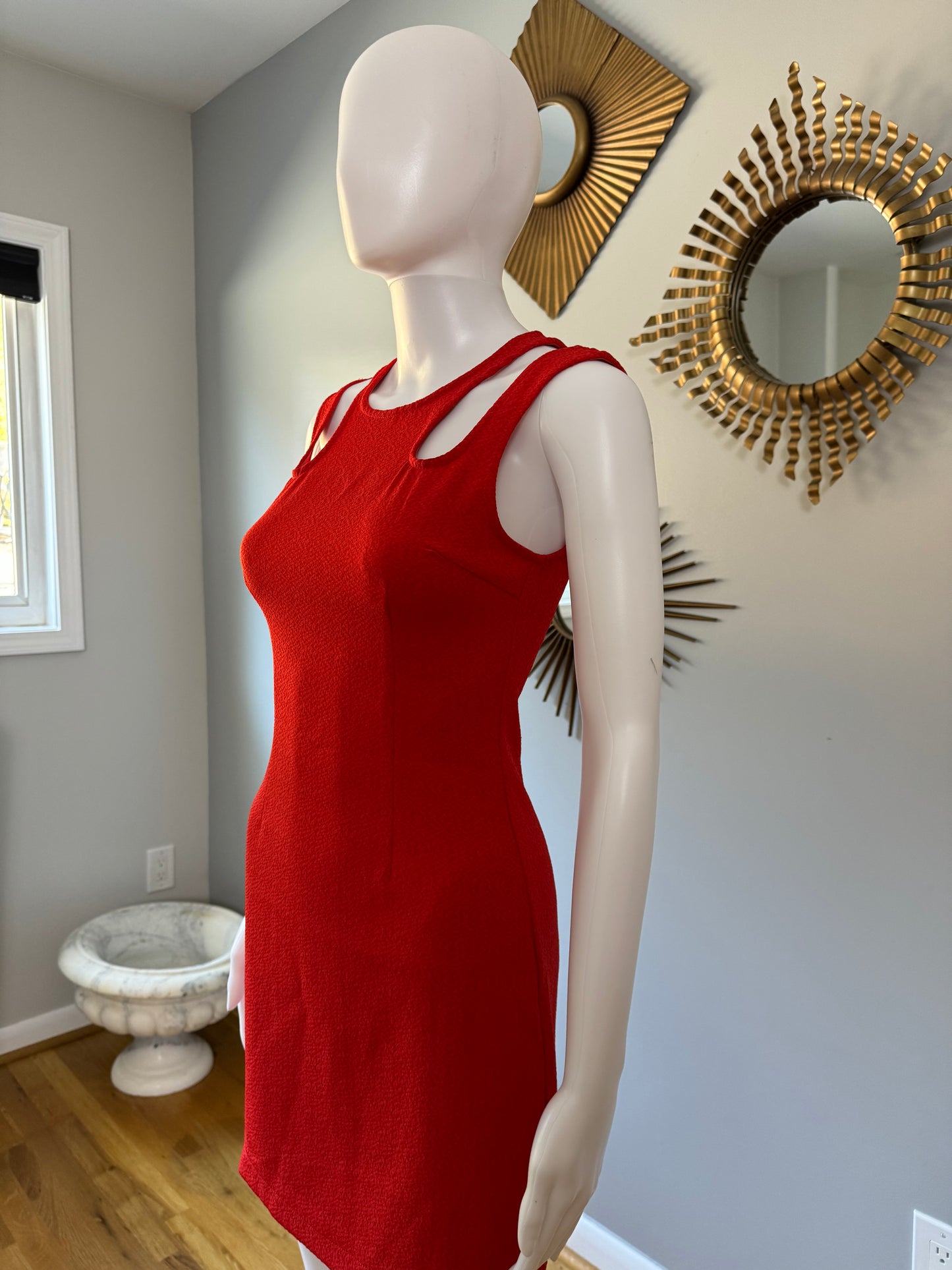 MINKPINK - Red Cutout Fitted Mini Dress