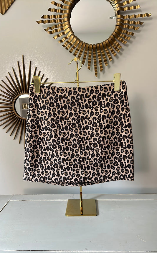 H&M Divided- Cheetah Print Mini Skirt