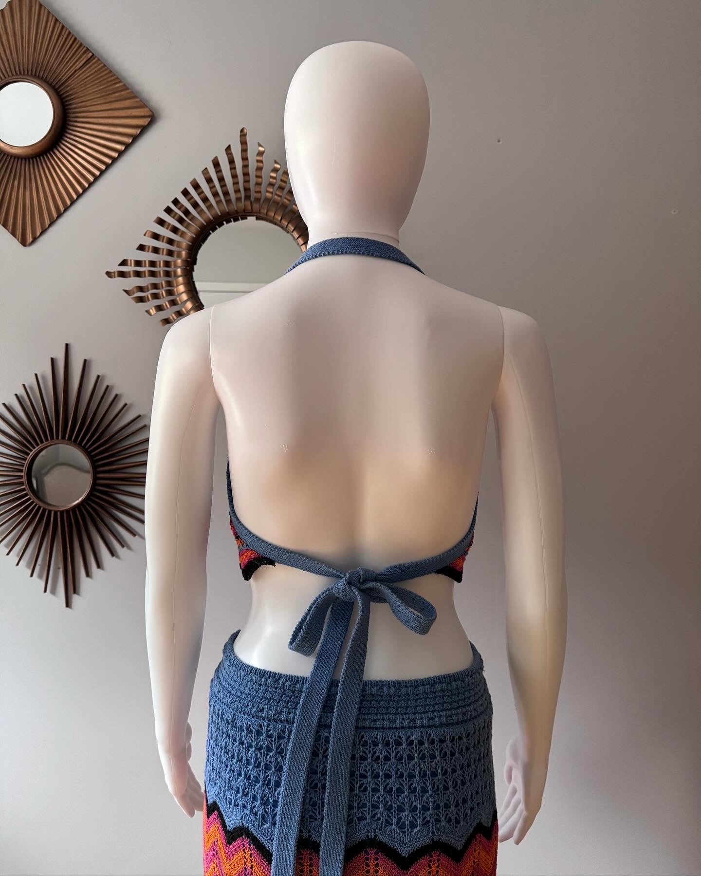 Zara - Conjunto Falda Larga De Ganchillo Edición Especial