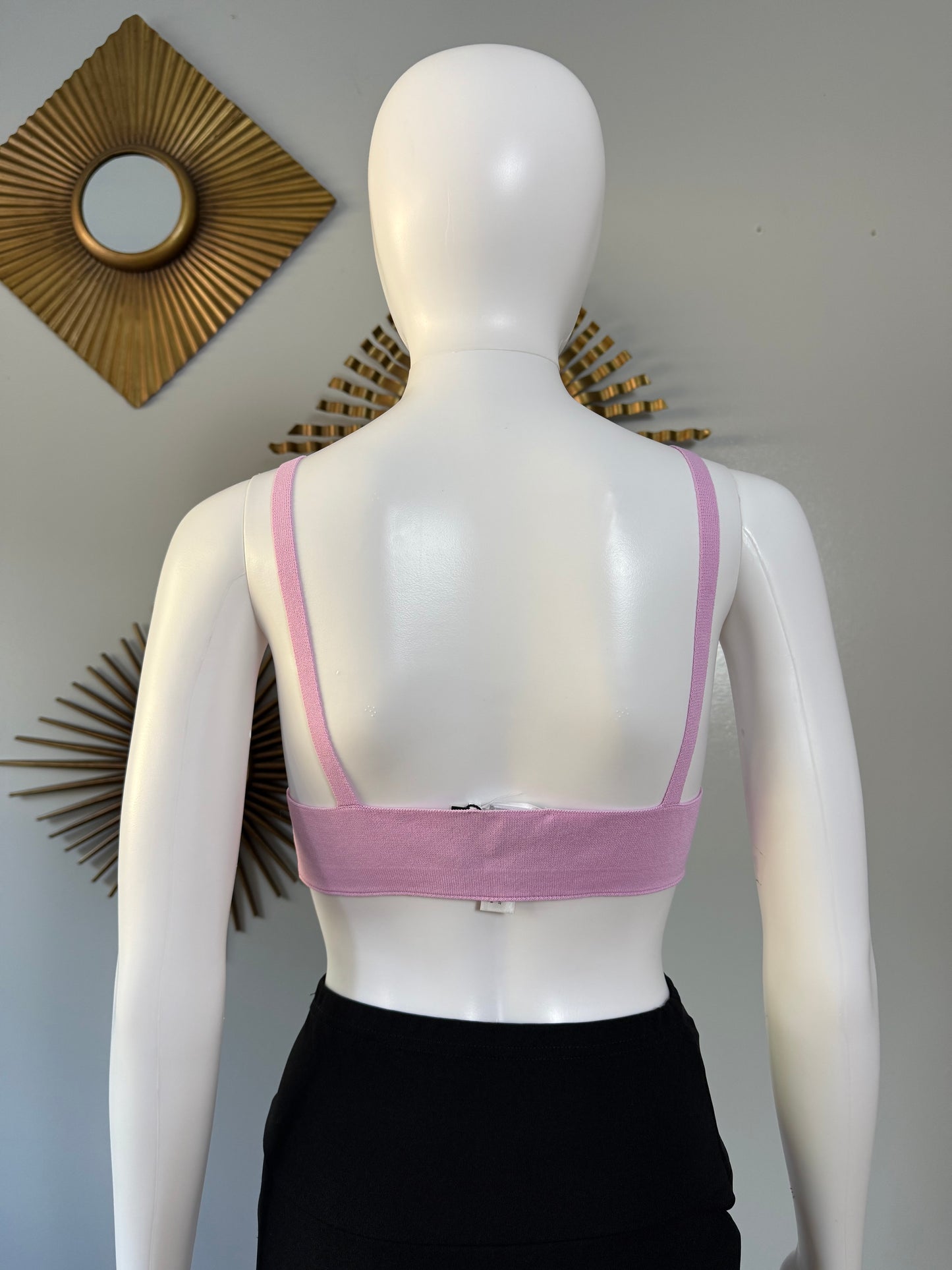 Zara - Pink Crop Top w/ Flowers