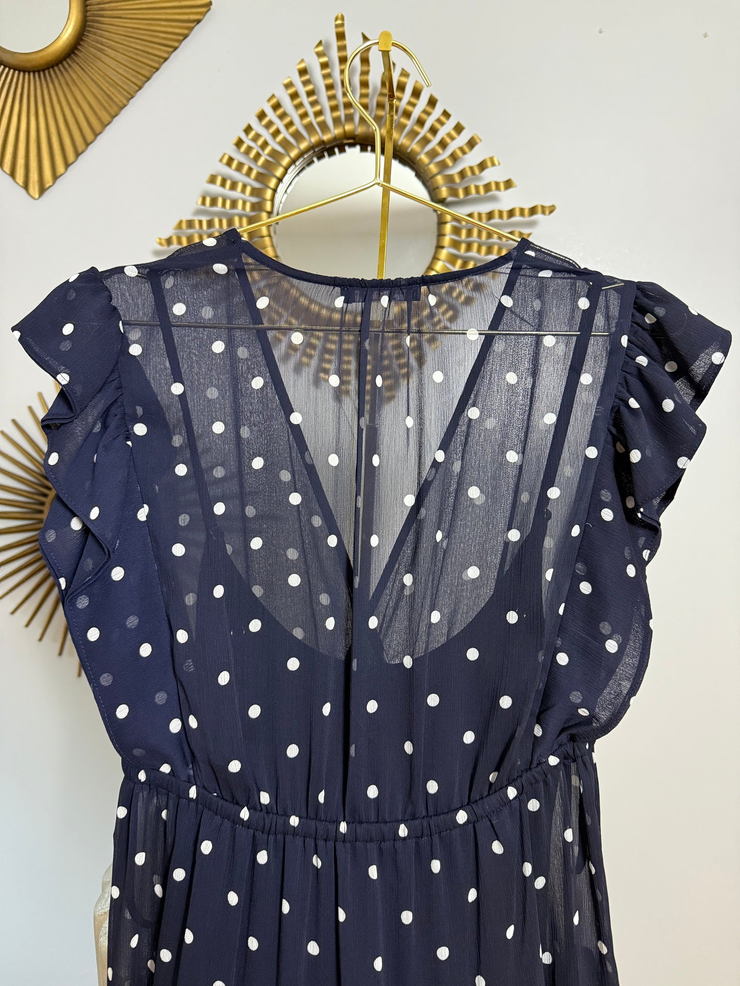 Tommy Hilfiger - Blue Polkadot Maxi Dress
