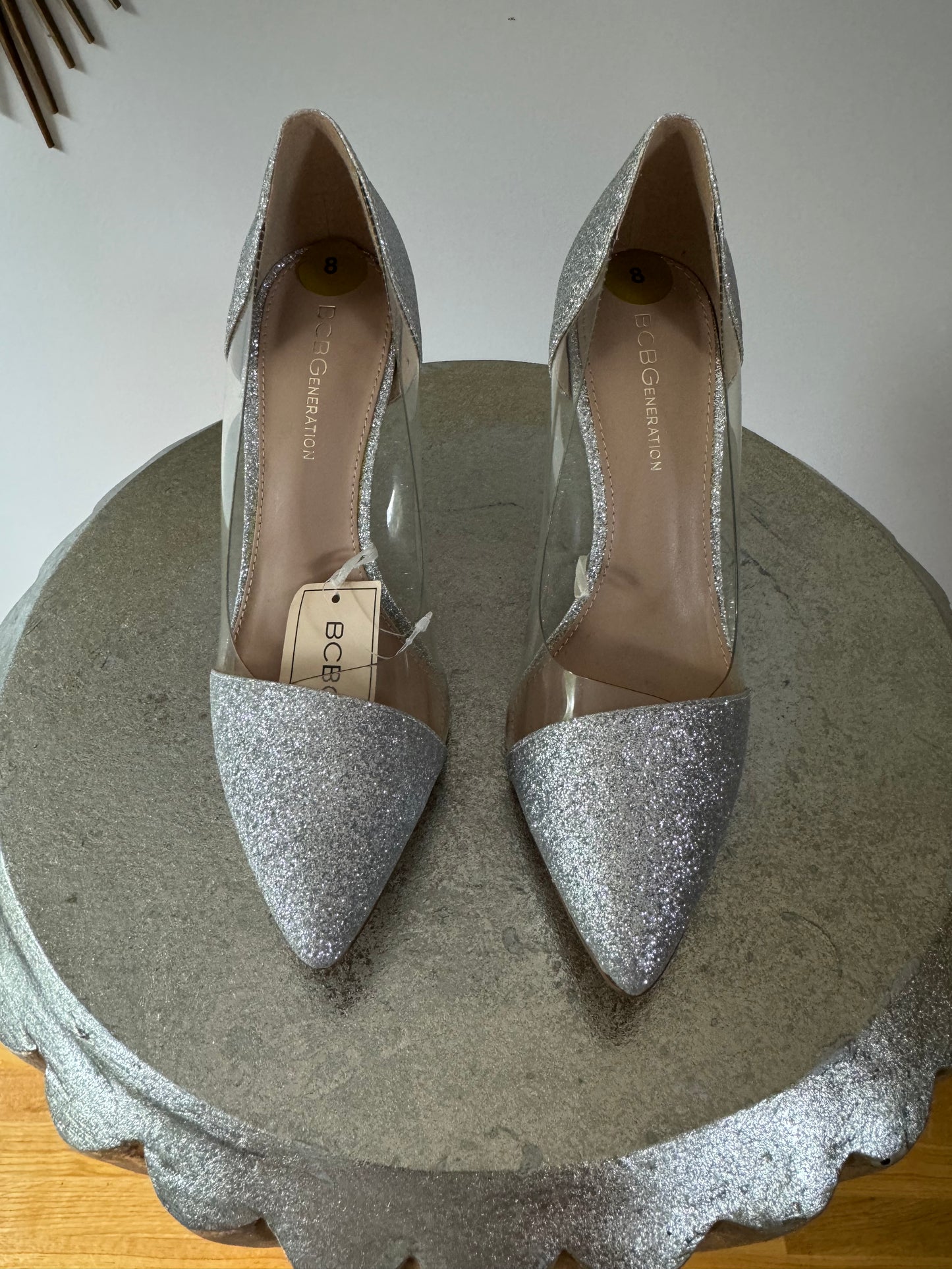 BCBGENERATION- Silver Glitter Lania Pumps