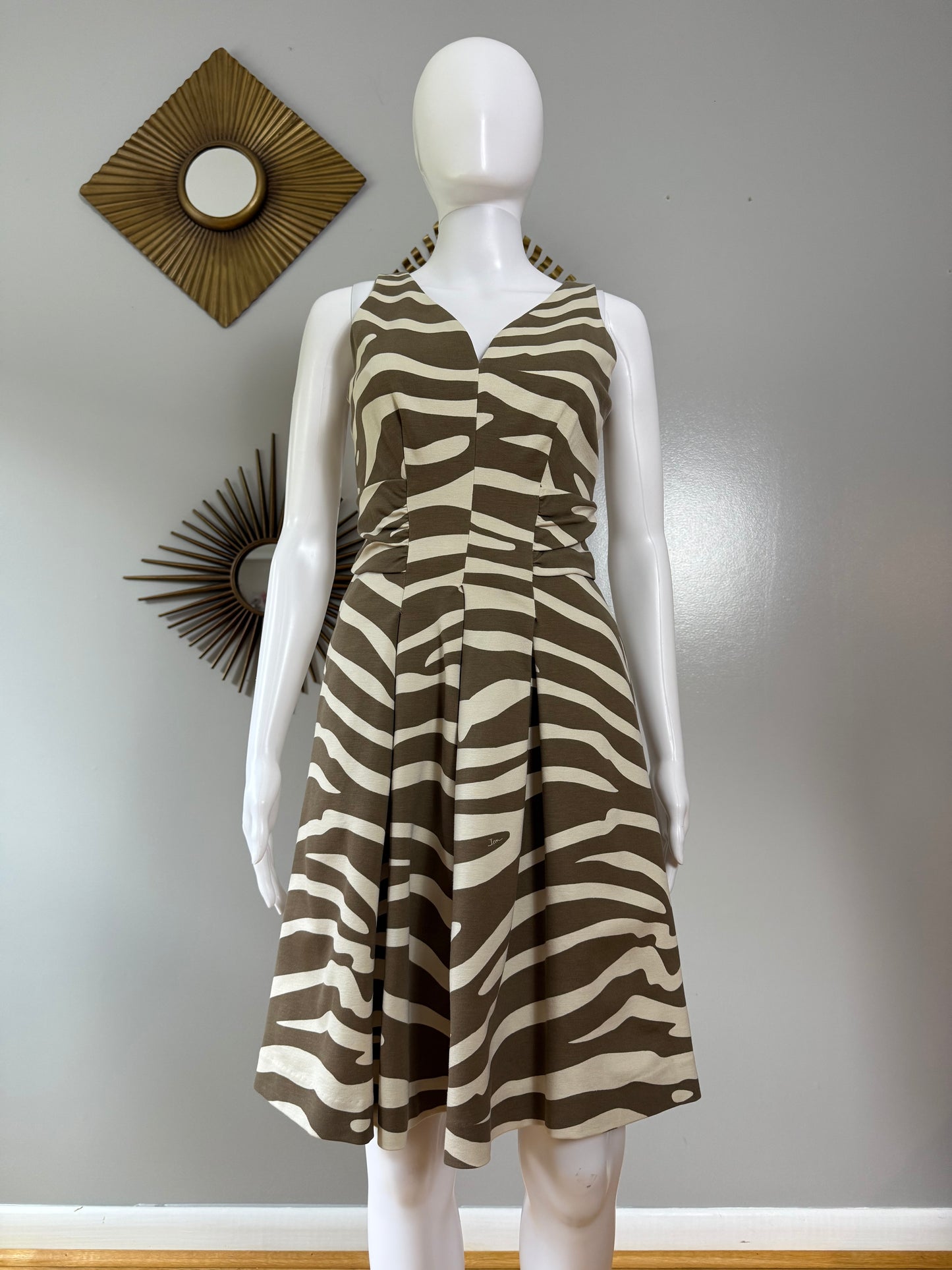Banana Republic- Brown Zebra Print Dress