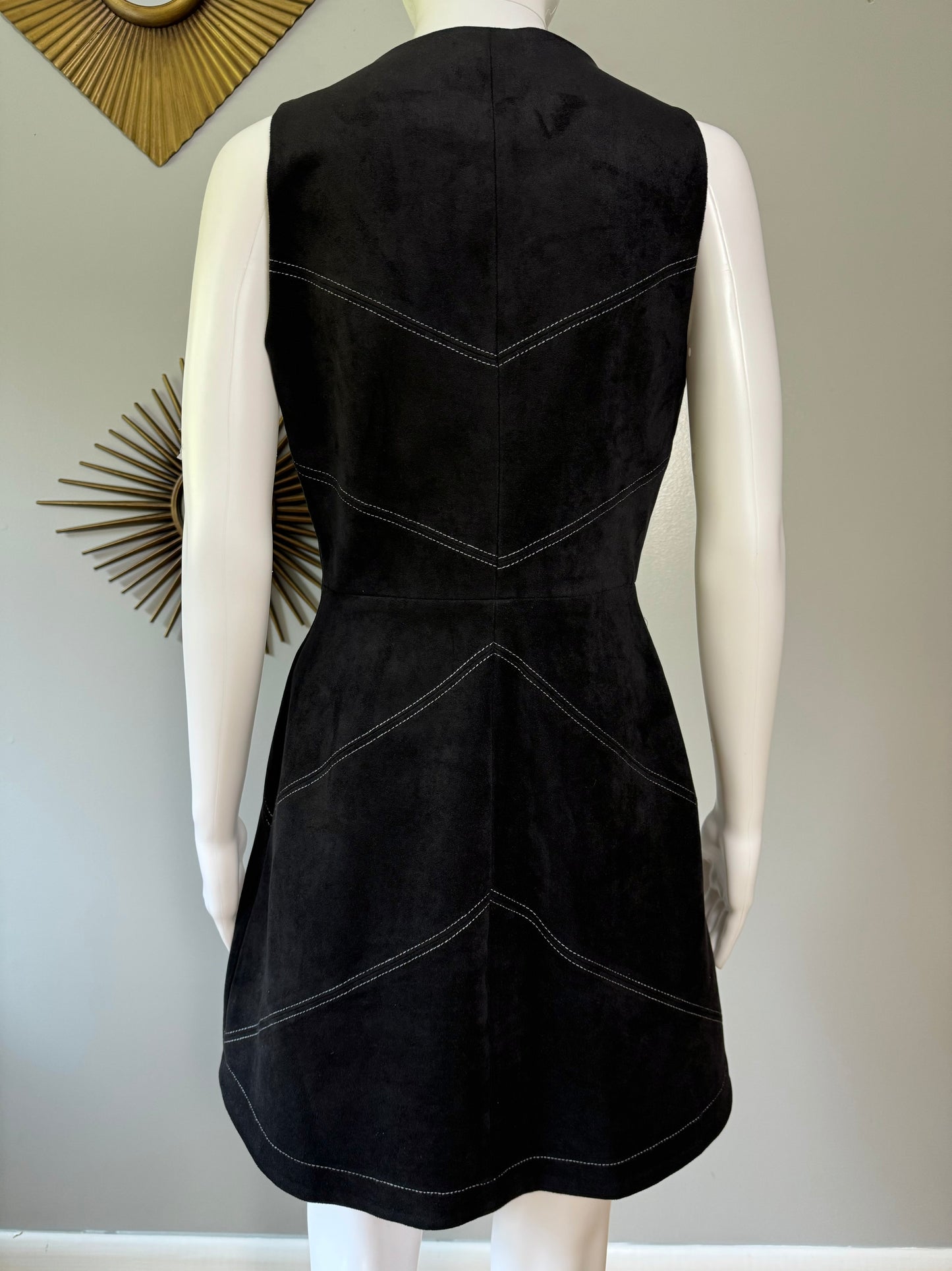 BCBG - Black Faux Suede Alaina Mini Dress