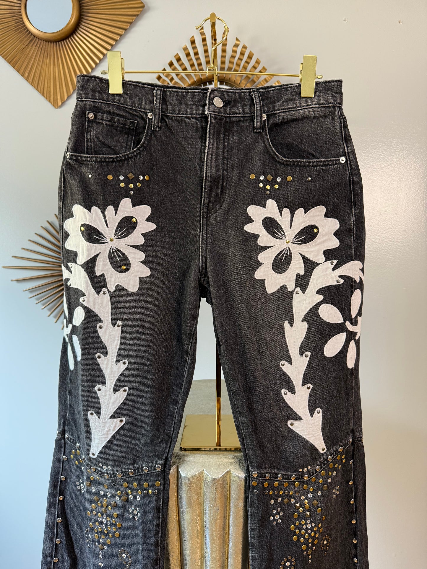 BDG - Black Western Embellished Jeans