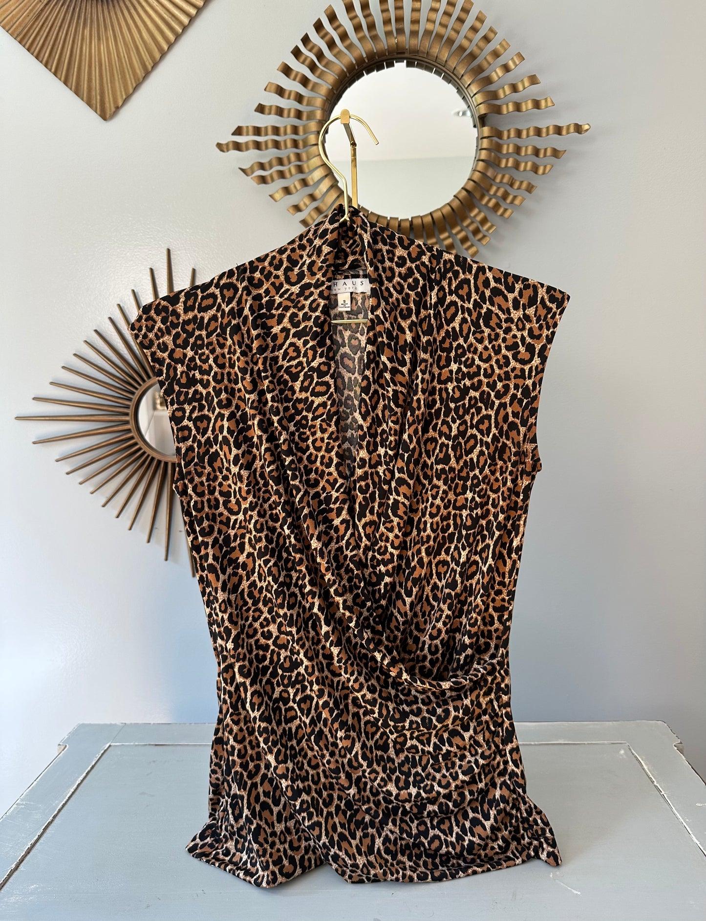 Chaus - Cheetah Print Top