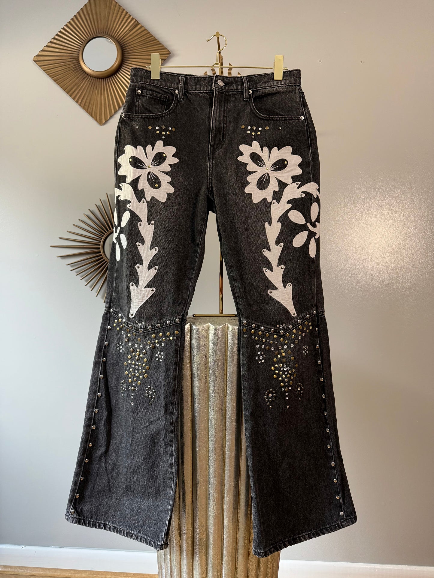 BDG - Black Western Embellished Jeans