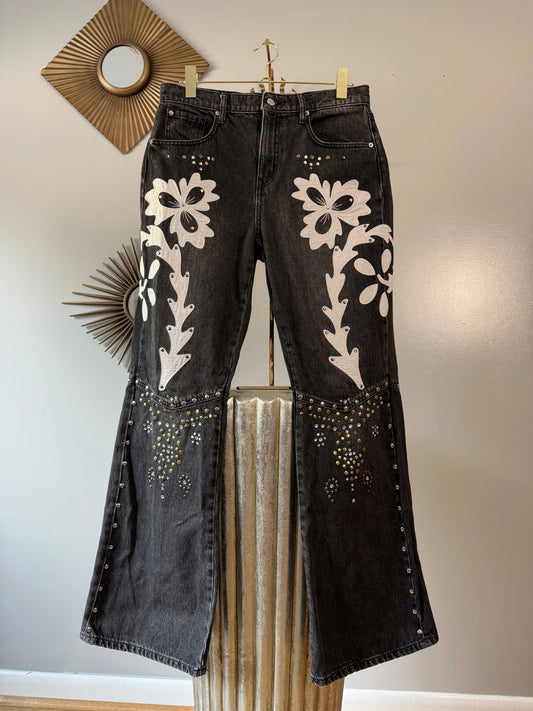 BDG - Black Western Embellished Jeans