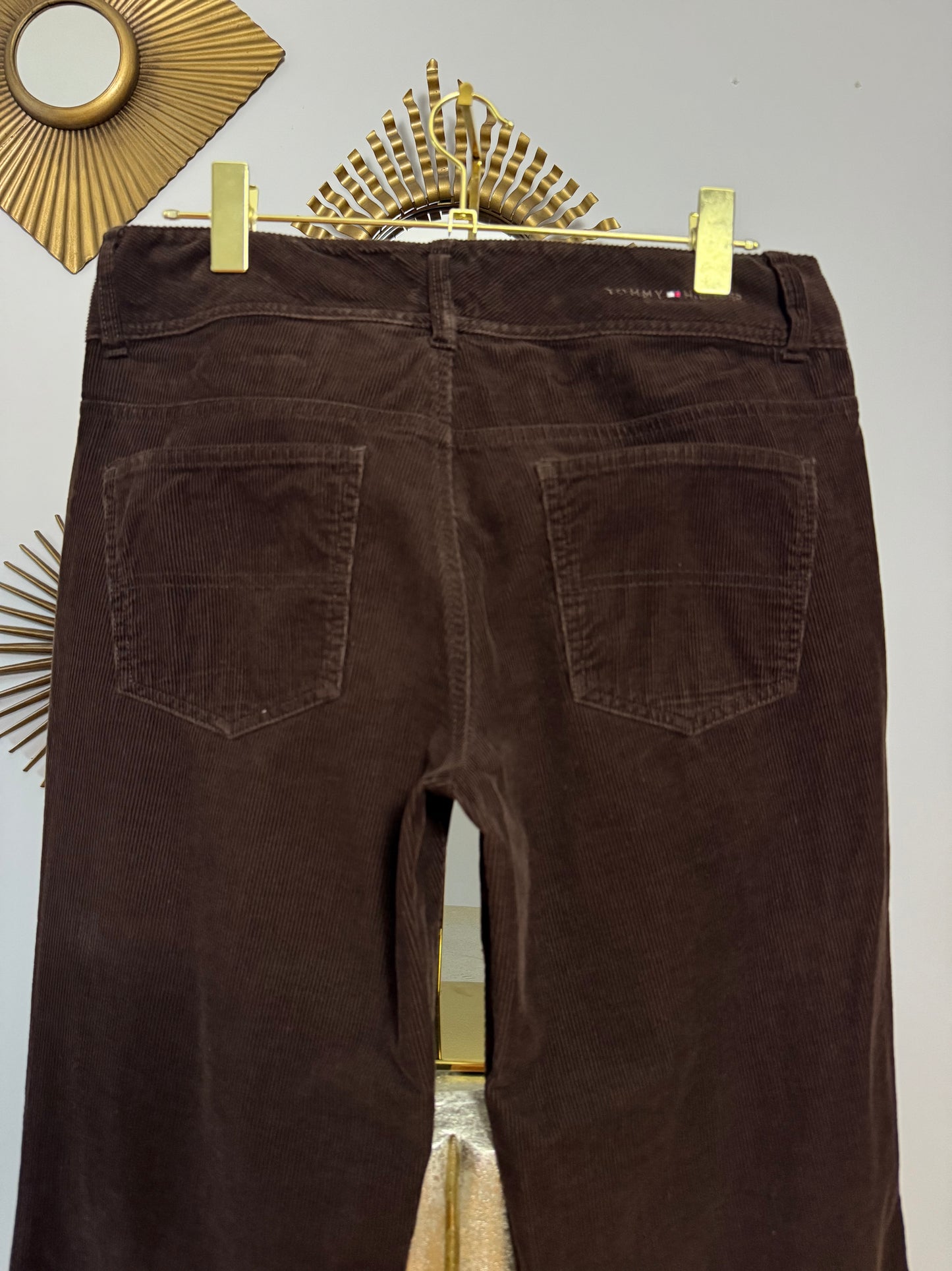Tommy Hilfiger - Brown Corduroy Straight Leg Pants