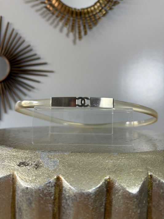 Chanel - Silver Vintage PVC Belt