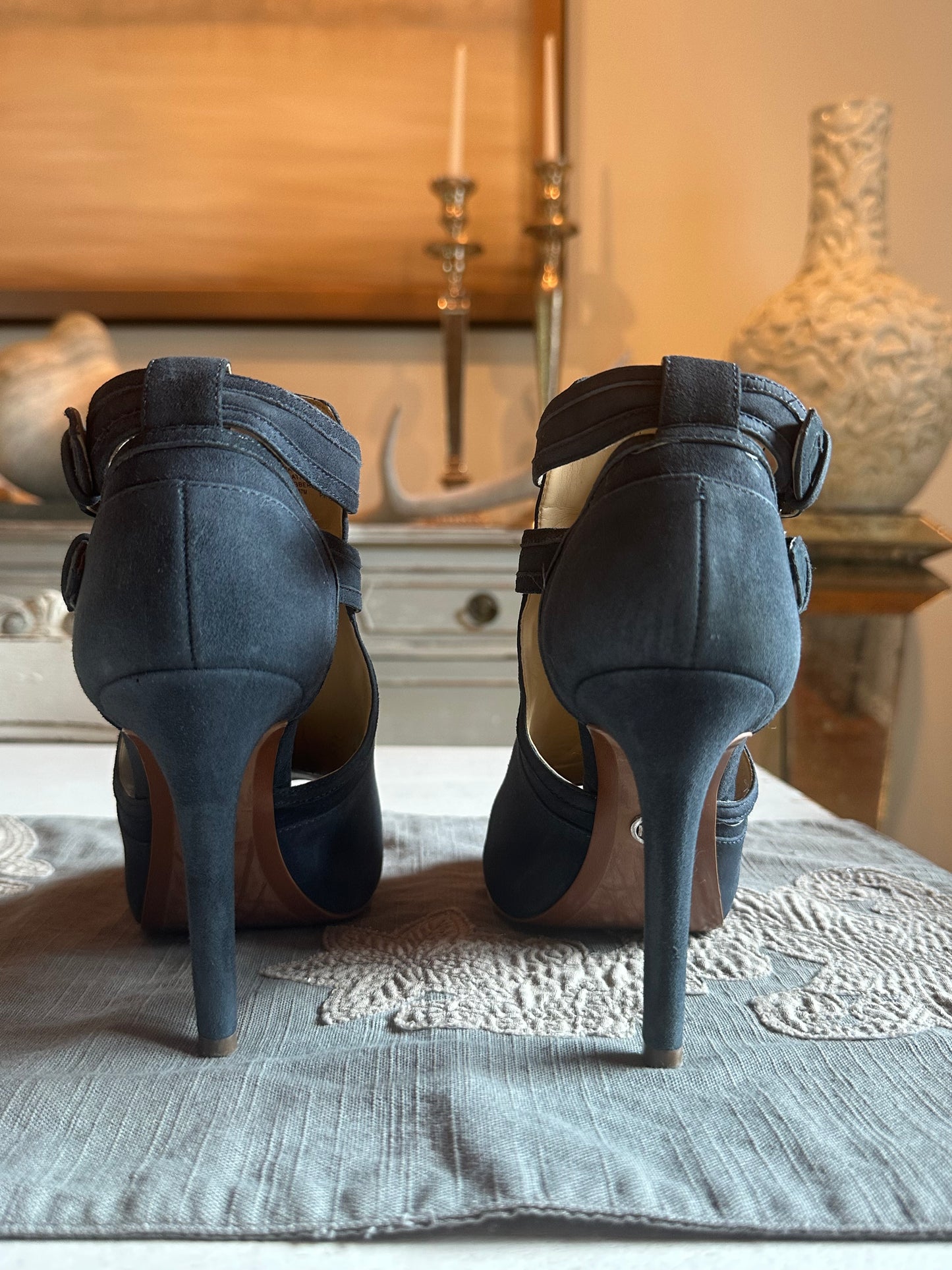 Michael Kors - Blue Blaze Open Toe Bootie