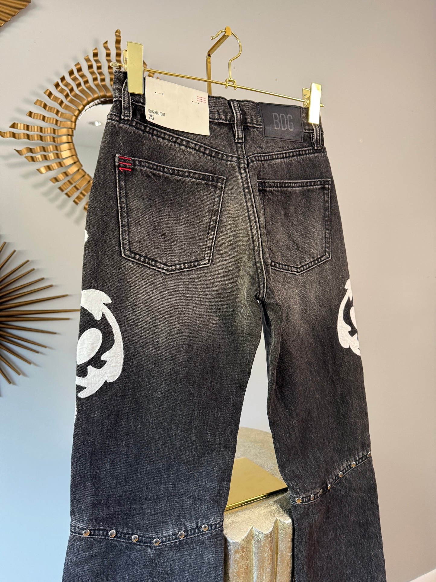 BDG - Black Western Embellished Jeans