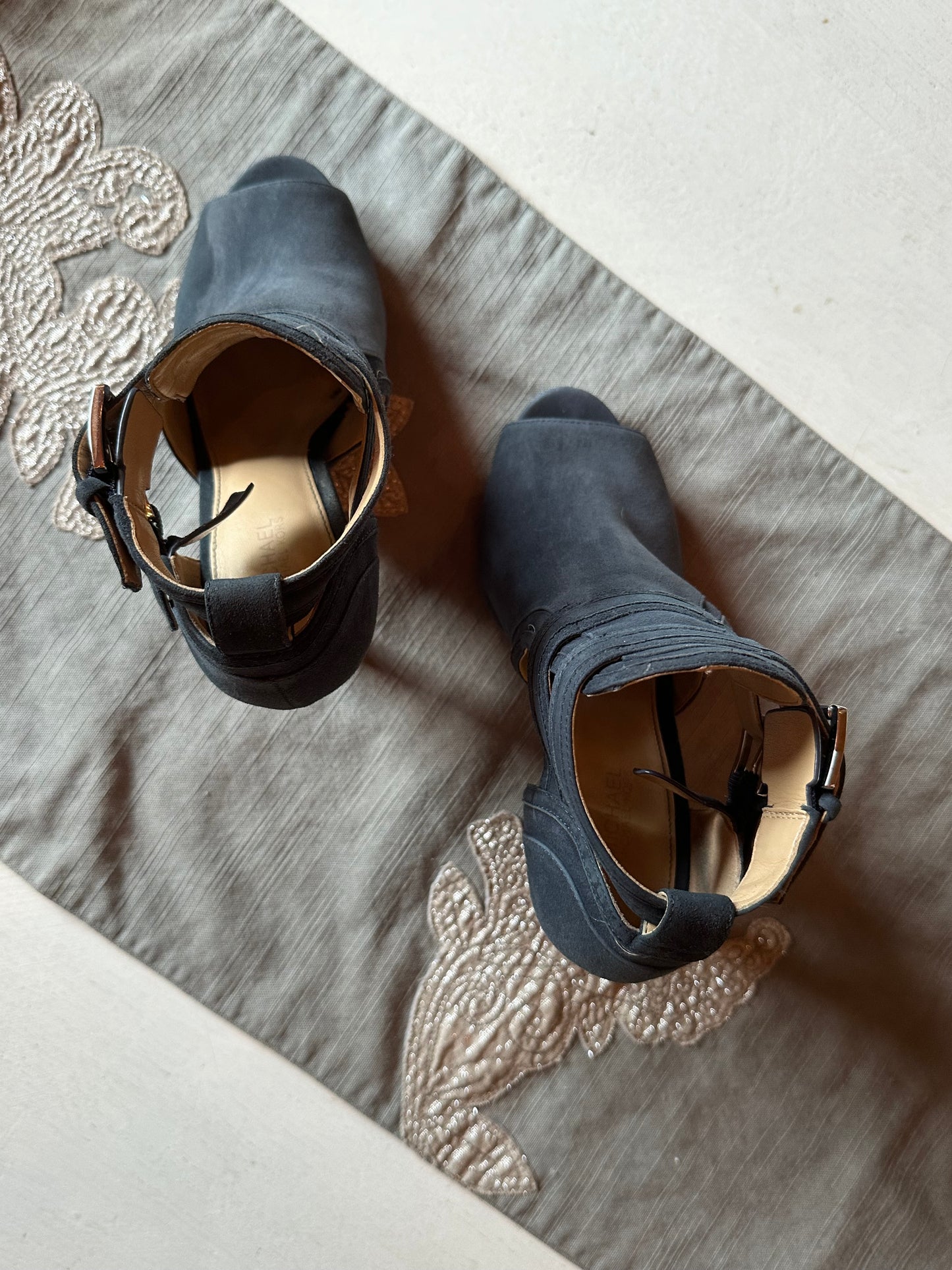 Michael Kors - Blue Blaze Open Toe Bootie