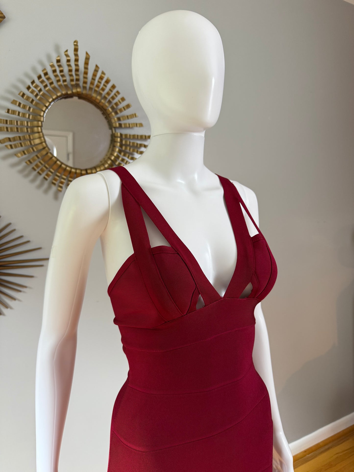 Red Bandage Mermaid Dress