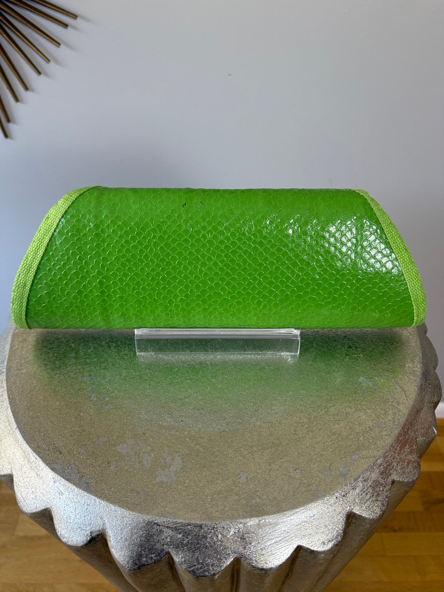 Green Envelope Clutch