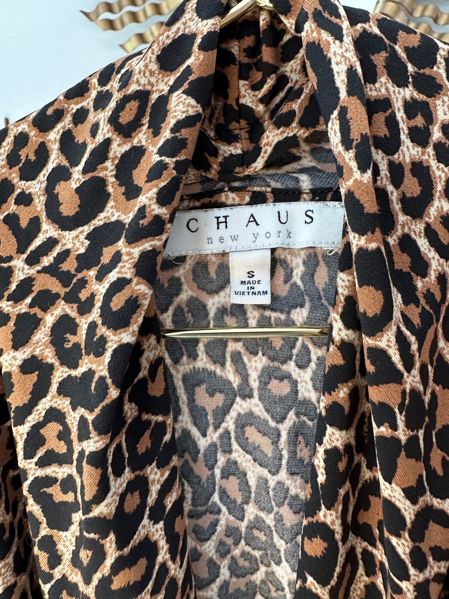 Chaus - Cheetah Print Top