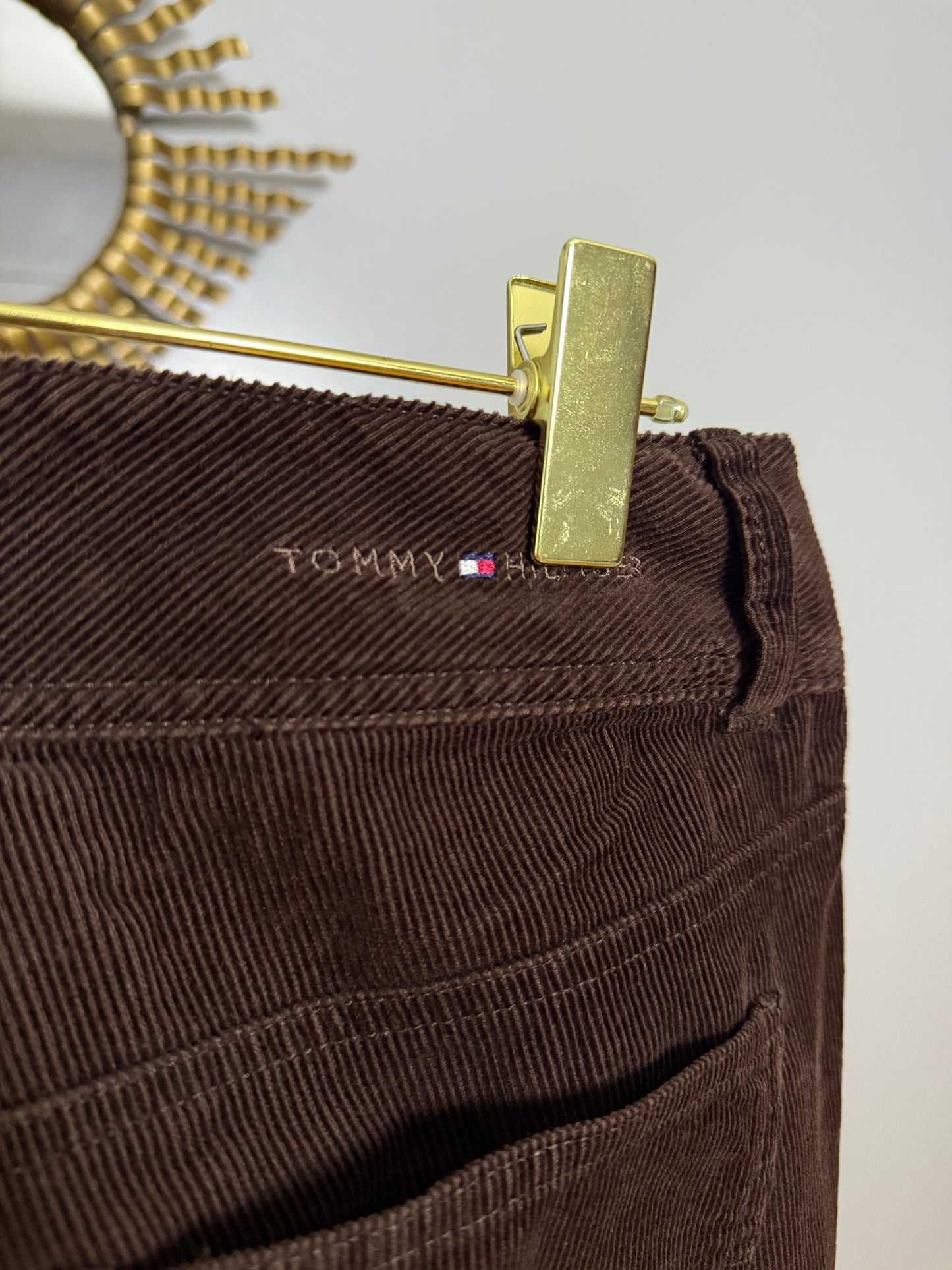 Tommy Hilfiger - Brown Corduroy Straight Leg Pants