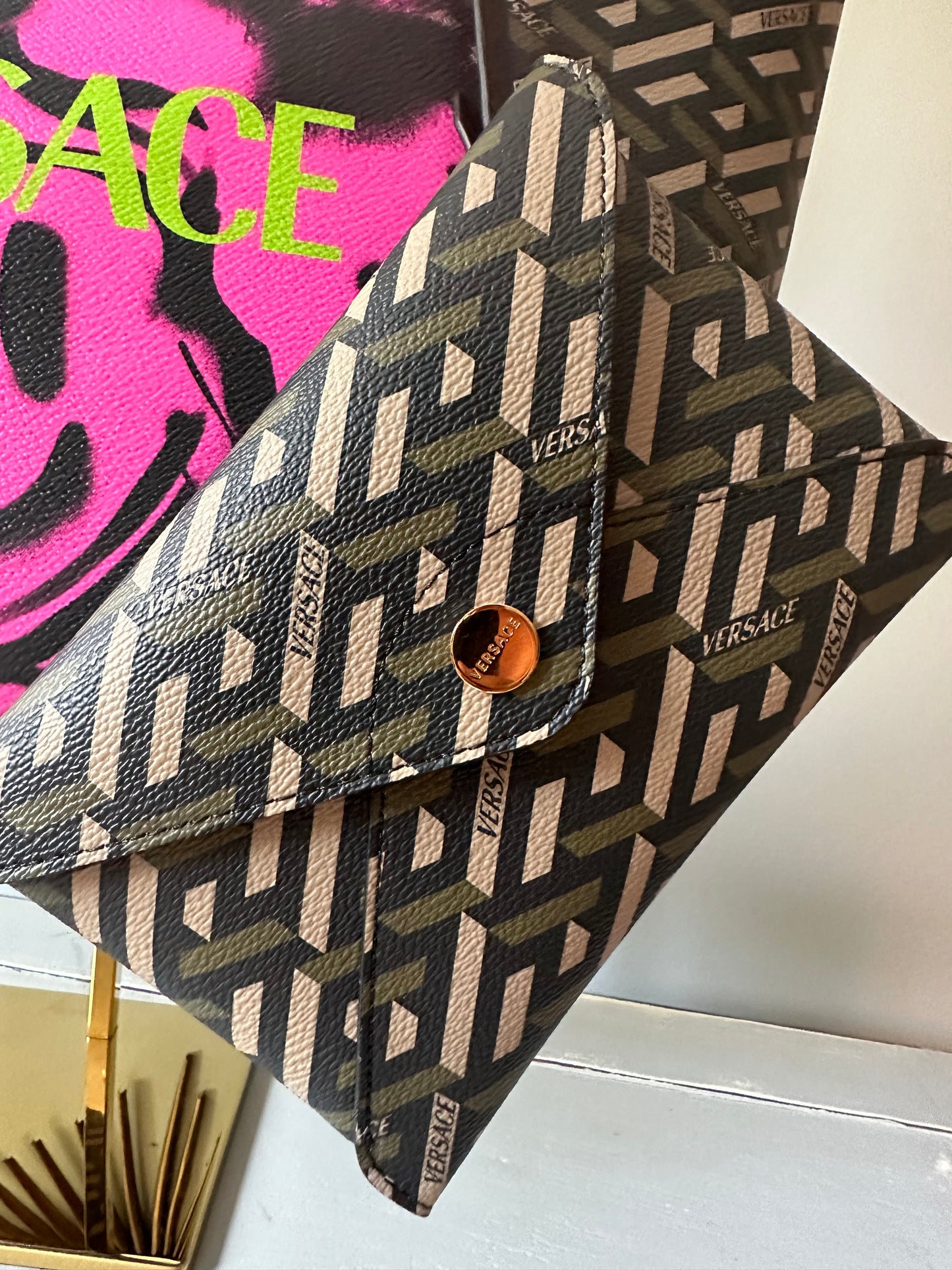 Versace - Medusa sonriente Bolsa de tela