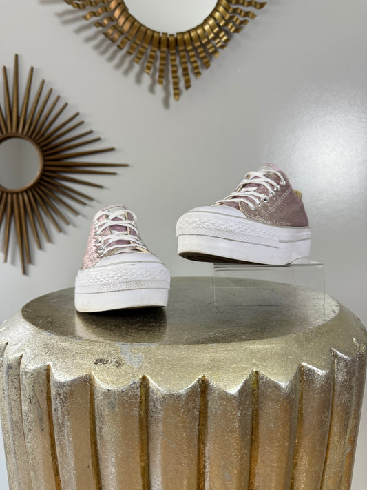 Converse - Pink Metallic All Stars Sneakers