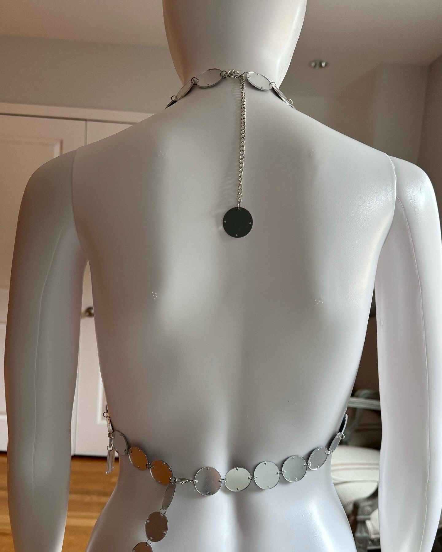Showpo - Visions Silver Sequin Top
