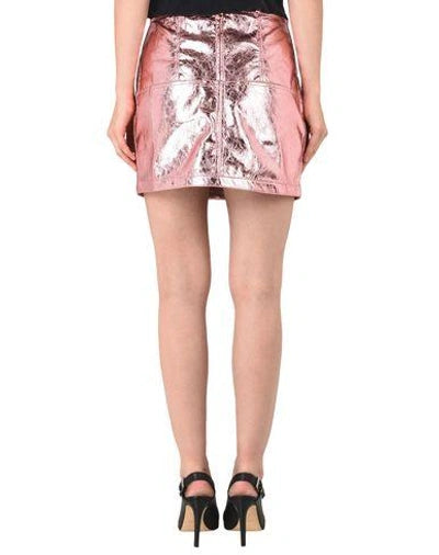 For Love & Lemons- Pink Luna Metallic Mini Skirt