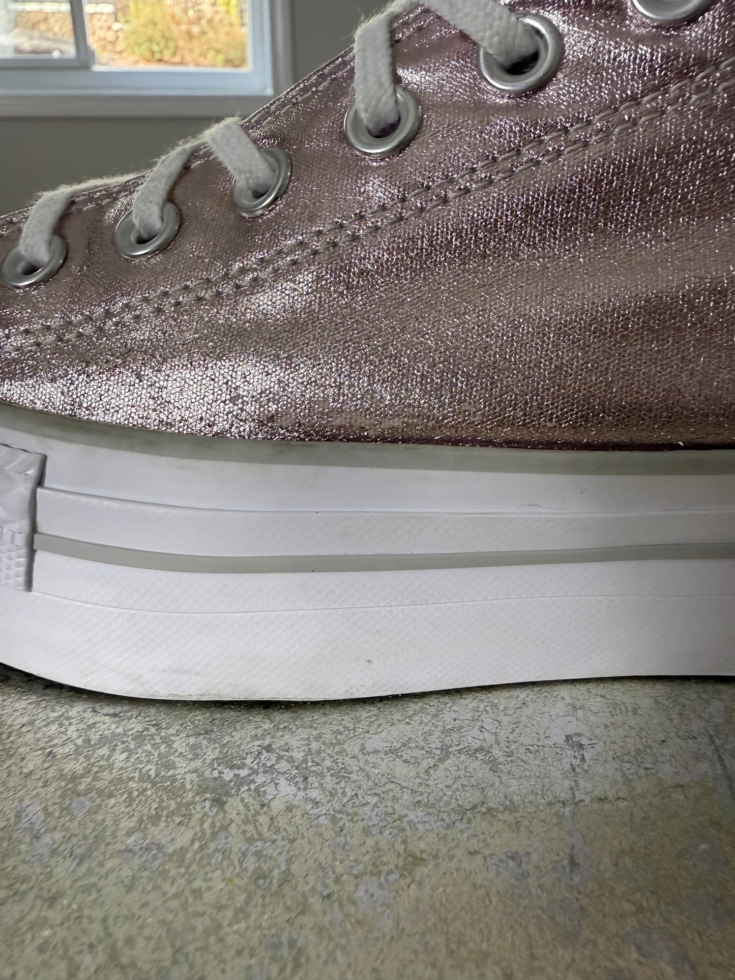 Converse - Pink Metallic All Stars Sneakers