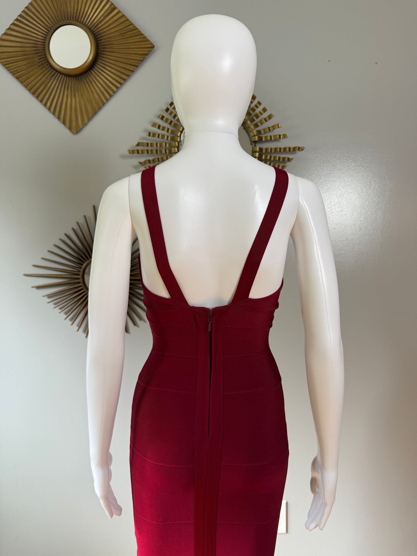 Red Bandage Mermaid Dress