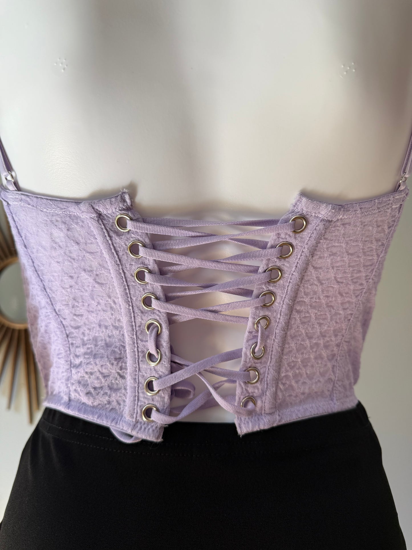 Urban Outfitters - Lilac Lace Corset Top