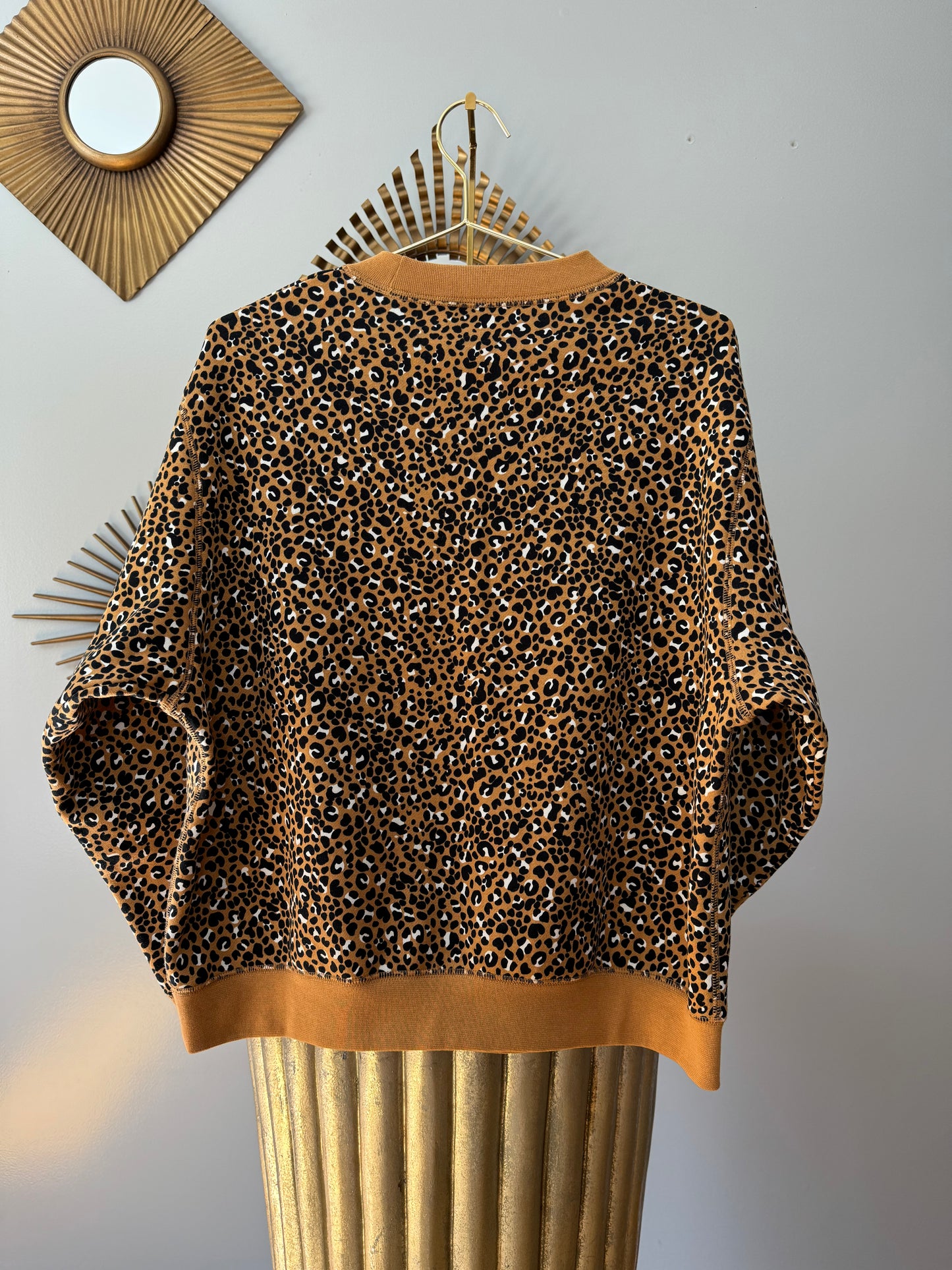 NIKE - Brown Leopard Print Sweatshirt