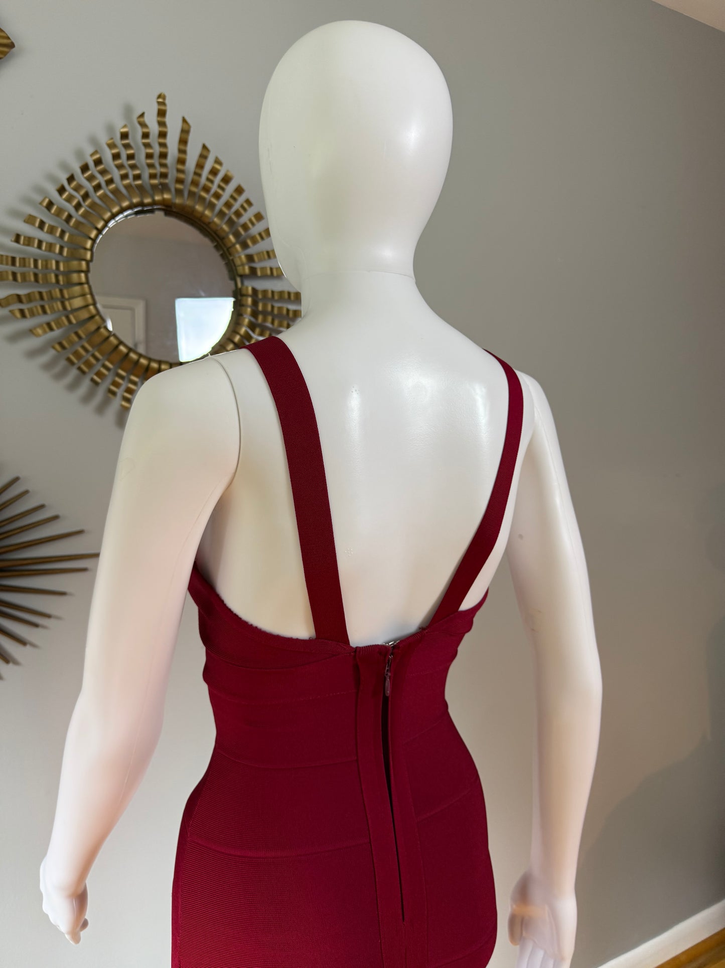 Red Bandage Mermaid Dress