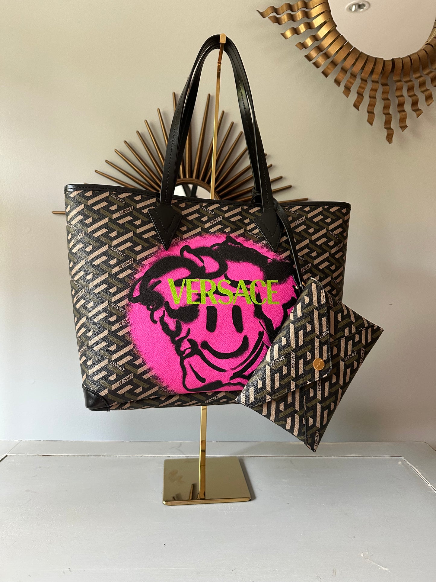Versace - Medusa sonriente Bolsa de tela