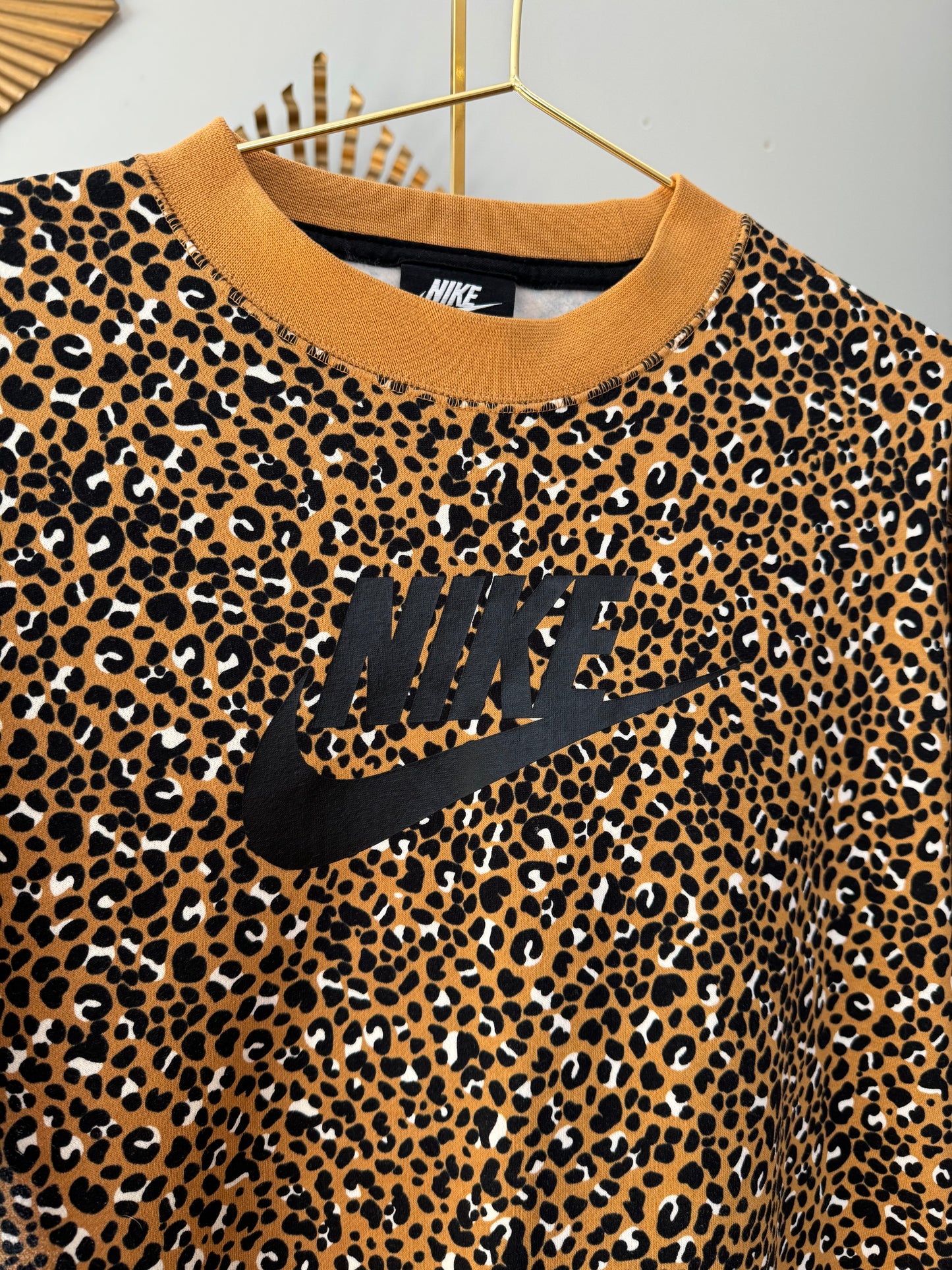 NIKE - Brown Leopard Print Sweatshirt