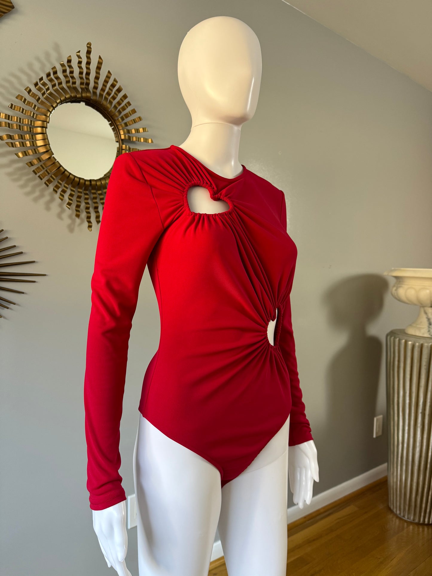 ZARA - Body Corazones Rojos